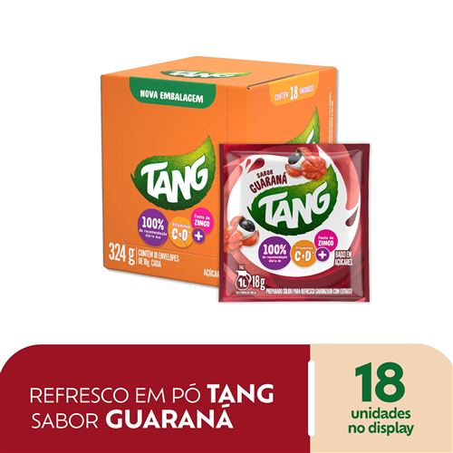 Refresco em Pó Tang sabor Guaraná