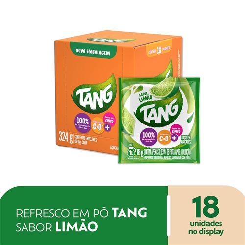 Refresco em Pó Tang sabor Limão
