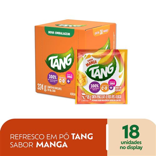 Refresco em Pó Tang sabor Manga