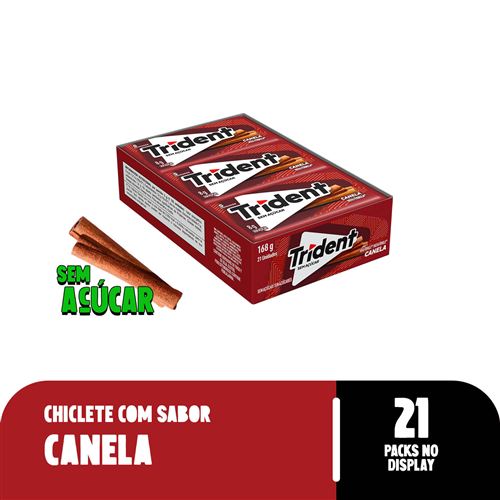 Chiclete Trident Canela