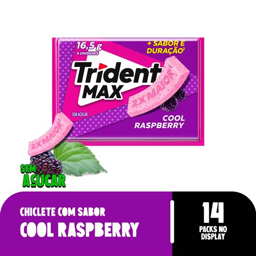 Chiclete Trident Max Cool Raspberry