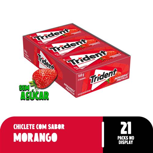 Chiclete Trident Morango