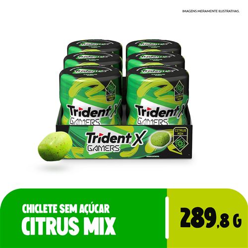 Chiclete Trident X Gamers Citrus Mix