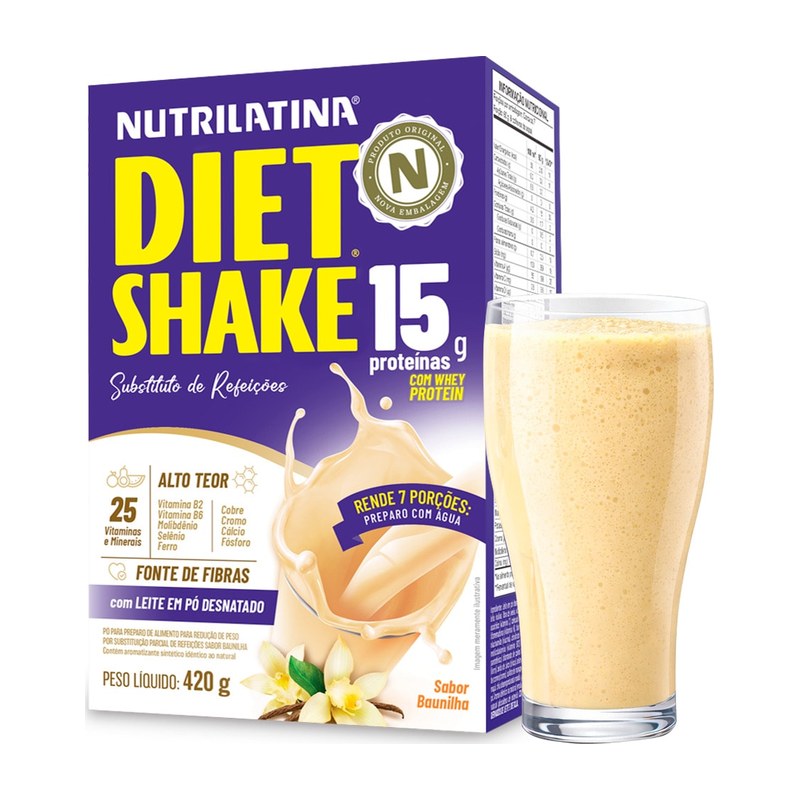 Diet Shake Baunilha Nutrilatina — Nutrilatina