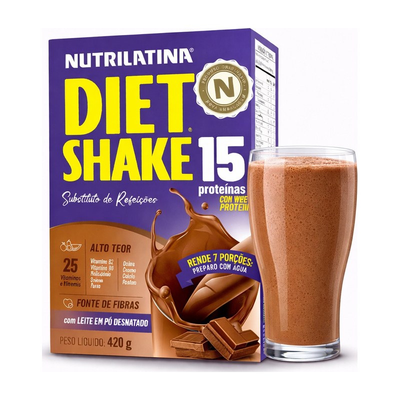 Diet Shake de chocolate, da Nutrilatina