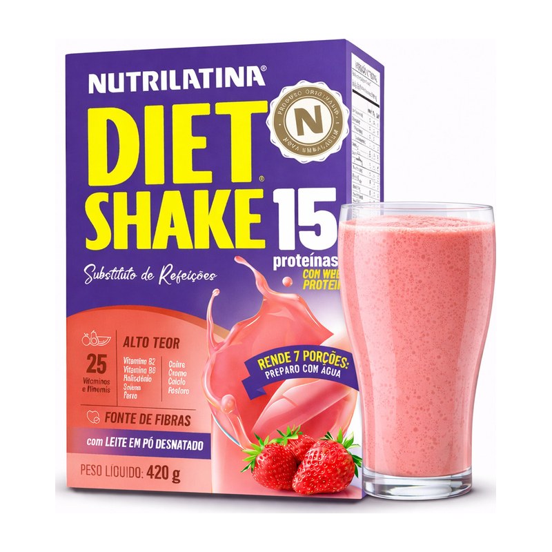 Diet Shake Morango Nutrilatina — Nutrilatina