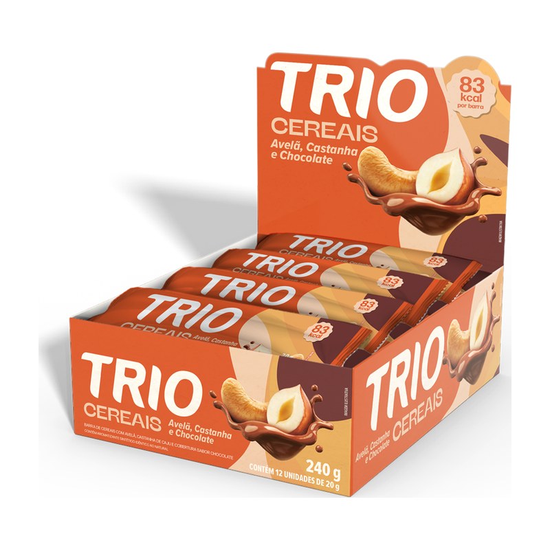 Trio Avelã e Castanha com Chocolate — Trio